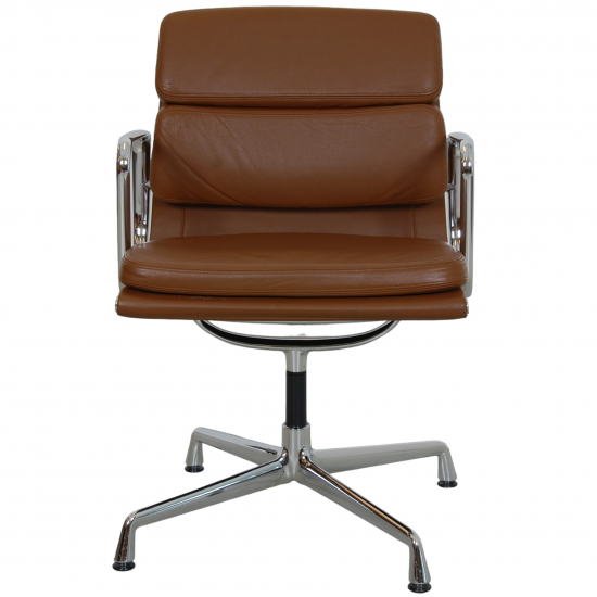 For Sale Charles Eames Ea 208 chair in brown leather